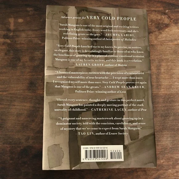Book Very Cold People A Novel by Sarah Manguso Hardcover First Edition - Picture 3 of 5